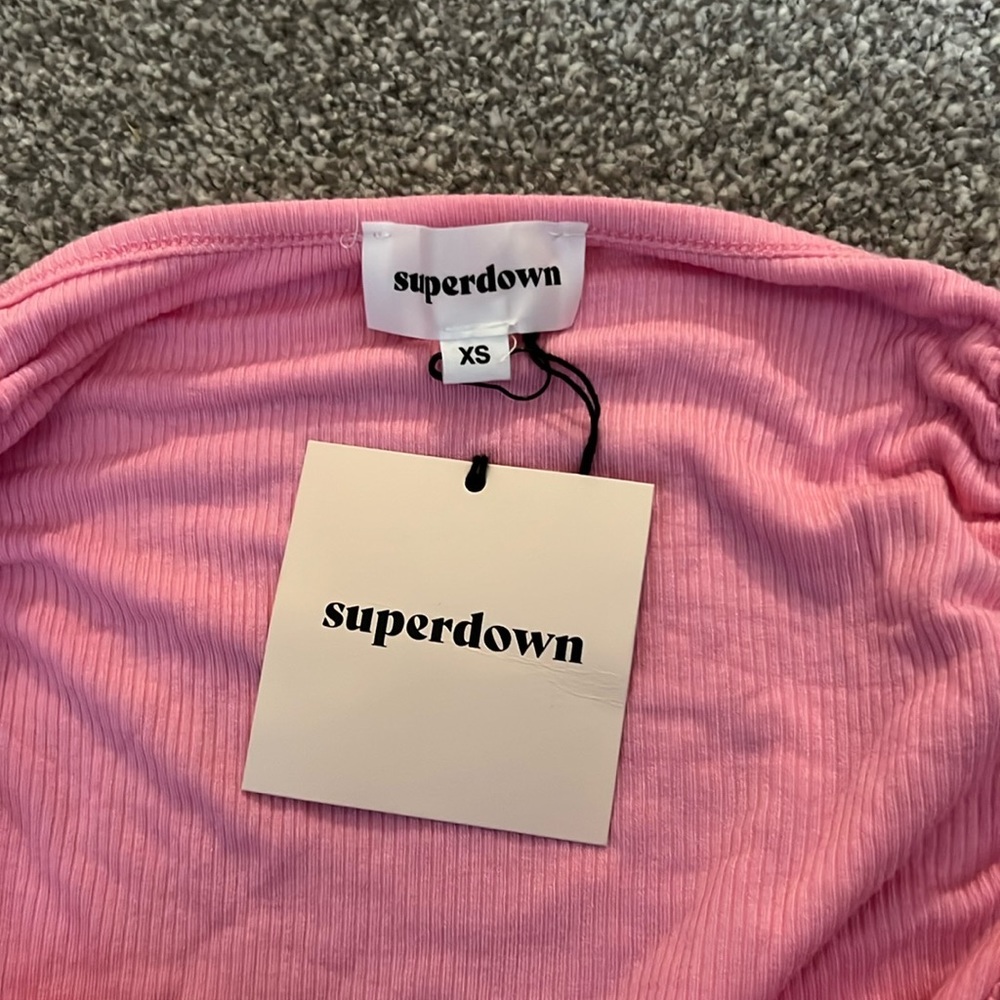 NWT Superdown Revolve scrunchy tank